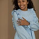 Dress for girls linen Amelia blue with flounces. Childrens Dress. molinialife. My Livemaster. Фото №4