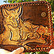 Leather women's wallet Happy foxes. Wallets. schwanzchen. My Livemaster. Фото №4