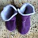 Homemade purple sheepskin Ugg boots. Ugg boots. Warm gift. Online shopping on My Livemaster.  Фото №2