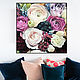 Author's giclee 'Love of flowers' 85*85 cm, Pictures, Moscow,  Фото №1
