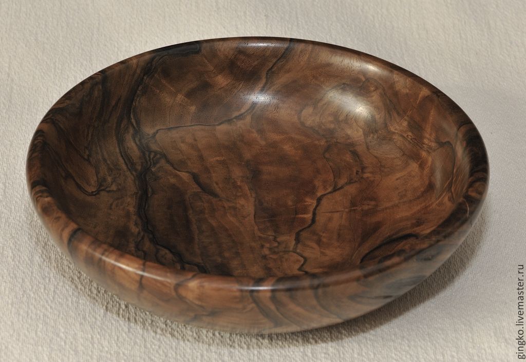 Декоративная чашка из дерева. Орех – купить в интернет-магазине на ...