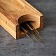Подставка для благовоний "Monolith" дуб-массив. Благовония. Lagom Home Wood. Интернет-магазин Ярмарка Мастеров.  Фото №2