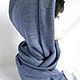 Hood with long scarf color jeans. Hoods. Irina-snudy,hoods,gloves (gorodmasterov). My Livemaster. Фото №5
