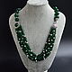 Necklace chrysoprase and pearls LEOPARD, Necklace, Moscow,  Фото №1