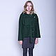 Loden jacket, dark green. Coats. Voielle. Online shopping on My Livemaster.  Фото №2