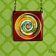 Transparent pendant 'Color spiral' of Jewelry resin, Pendants, Engels,  Фото №1
