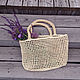 beach bag: The bag: Raffia bag Straw string bag wicker, Beach bag, Moscow,  Фото №1