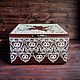 A chest of drawers for needlework 'Flower pattern' Dot painted, Mini Dressers, Novorossiysk,  Фото №1