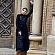 Velvet Dress Embroidered, Black Dress, Dresses, Sevastopol,  Фото №1