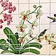 Tiles and tiles: Bathroom panels of Orchids and hummingbirds. Tile. Flera Daminova Rospis farfora. (artflera). Ярмарка Мастеров.  Фото №5