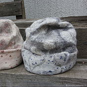 Аксессуары handmade. Livemaster - original item hat. felt. Double sided. Wool and silk. Handmade.
