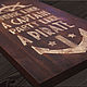 Work like a captain, party like a pirate интерьерная вывеска, Слова, Москва,  Фото №1