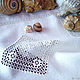 napkin linen. Hand embroidery. Hemstitch. Sea foam, Swipe, Krasnodar,  Фото №1