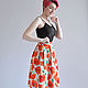Skirt Poppies organic cotton. Skirts. Skirt Priority (yubkizakaz). Online shopping on My Livemaster.  Фото №2