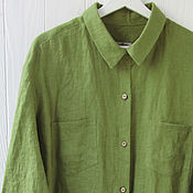 Одежда handmade. Livemaster - original item Women`s shirt made of 100% linen. Handmade.