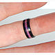 Carbon fiber ring with opal. Rings. Wooden jewellery. Online shopping on My Livemaster.  Фото №2