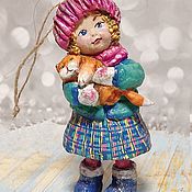 Сувениры и подарки handmade. Livemaster - original item Cotton Christmas tree toy 