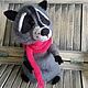 raccoon. Amigurumi dolls and toys. knitted animation. Online shopping on My Livemaster.  Фото №2