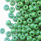 Материалы для творчества handmade. Livemaster - original item Czech beads 10/0 Green melange 10 g Preciosa. Handmade.