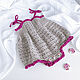 A gift for a newborn: a bodysuit dress for a girl, 0-3 months, Gift for newborn, Cheboksary,  Фото №1