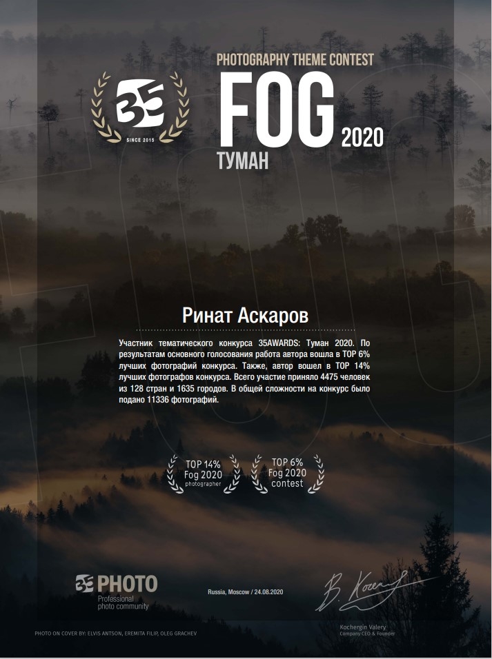 Участник тематического конкурса 35AWARDS: Тум