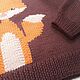 Заказать Вязаный свитер на девочку с лисичкой. Tamerwool. Ярмарка Мастеров. . Свитеры и джемперы Фото №3
