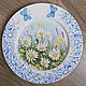 Daisies and butterflies (porcelain plate). Plates. artist Olga Yakimets (Yakimets). Online shopping on My Livemaster.  Фото №2