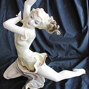 Винтаж handmade. Livemaster - original item LARGE statuette BALLERINA PORCELAIN Germany HUTSCHENREUTHER EXT. comp.. Handmade.