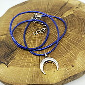 Украшения handmade. Livemaster - original item Moonlight pendant on a blue cord. Handmade.