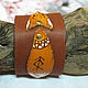Leather bracelet ' Rune Fox'. Bead bracelet. Chezarr. Online shopping on My Livemaster.  Фото №2