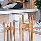 Подставка для цветов "ORION", РАЗМЕР S, массив дуба. Цветочные подставки. Lagom Home Wood. Ярмарка Мастеров.  Фото №11