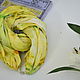 Order Scarf silk "Freshness Morning." Scarf silk batik. Pictures and silk. Livemaster. . Scarves Фото №3