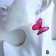 Butterfly earrings Resin Pink Epoxy Butterfly Jewelry Summer. Earrings. WonderLand. My Livemaster. Фото №6