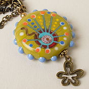 Украшения handmade. Livemaster - original item Olive pendant with Medusa. Handmade.