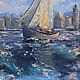  Морская прогулка. Картины. Soulful-paintings. Интернет-магазин Ярмарка Мастеров.  Фото №2