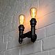 Lamp-wall lamp made of water pipes ' Deglas 5'. Sconce. uloft. My Livemaster. Фото №4