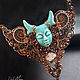 Necklace with a stone in boho style with a goddess, tribal 'Gaia'. Necklace. Кулоны, гребни и другие украшения с камнями ручной работы (del-moro). My Livemaster. Фото №4