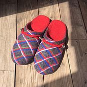 Обувь ручной работы handmade. Livemaster - original item Felted Slippers mens 