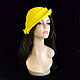 Yellow yoke. Hats1. Novozhilova Hats. Online shopping on My Livemaster.  Фото №2