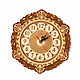 Reloj de pared grande de madera 'Calado' D31. Art.40026, Watch, Tomsk,  Фото №1