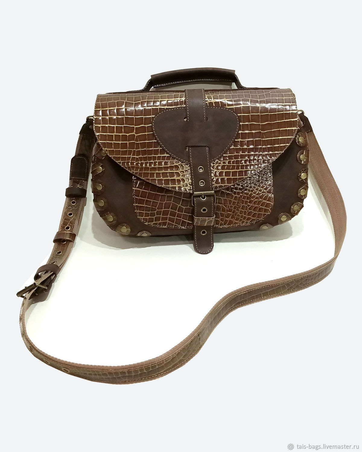 Shoulder bag: women's AGATE bag made of genuine leather brown, Crossbody bag, Izhevsk,  Фото №1