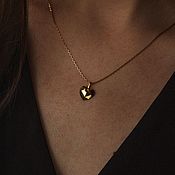 Украшения handmade. Livemaster - original item Heart Pendant | Gold-plated 925 sterling silver. Handmade.