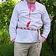 Вышитая мужская рубаха "Троян", Народные рубахи, Староминская,  Фото №1