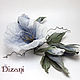 Order Brooch 'Bindweed'. Silk flowers, cloth flowers. Dizani. Livemaster. . Flowers Фото №3