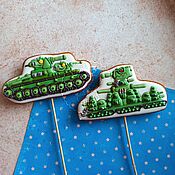 Сувениры и подарки handmade. Livemaster - original item Gingerbread KV-44 tanks. Handmade.