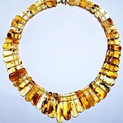 Украшения handmade. Livemaster - original item Necklace made of natural amber with inclusions.. Handmade.