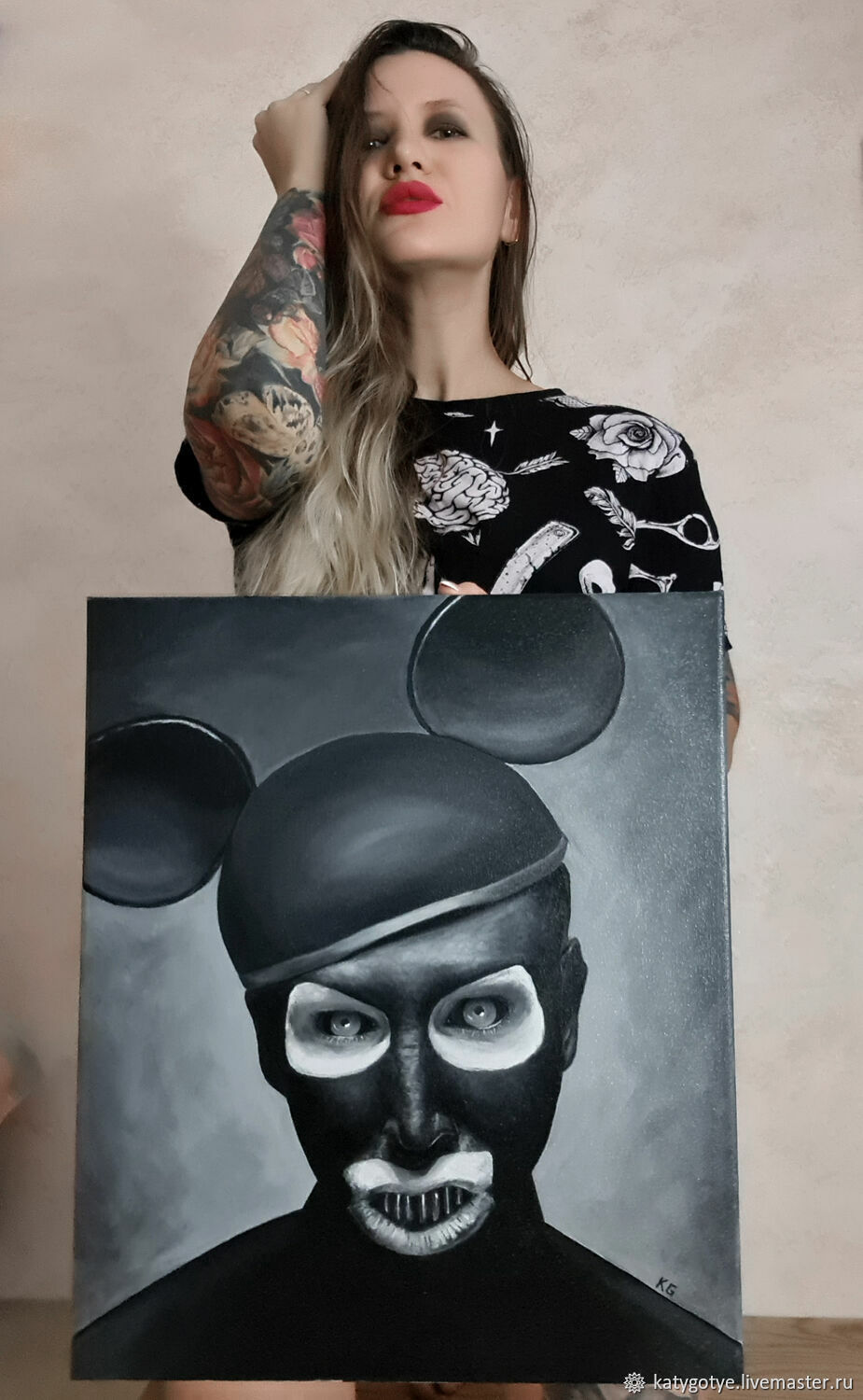 Картины: Marilyn Manson купить в интернет-магазине Ярмарка Мастеров по цене  7332.6 ₽ – RK7ZEBY | Картины, Сочи - доставка по России