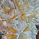 Painting 'Three peonies' oil on canvas 60h80 cm, Pictures, Moscow,  Фото №1