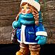 Ёлочная игрушка Снегурочка. Интерьерная скульптура. Новогодний декор. Игрушки. Куэроджаз. Ярмарка Мастеров.  Фото №6