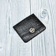 The cardholder is made of genuine crocodile leather, in black!. Cardholder. SHOES&BAGS. My Livemaster. Фото №4